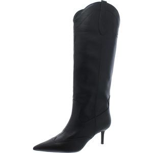 INC Womens Hayleigh Faux Leather Knee-High Boots Black 6.5 Medium (B,M)